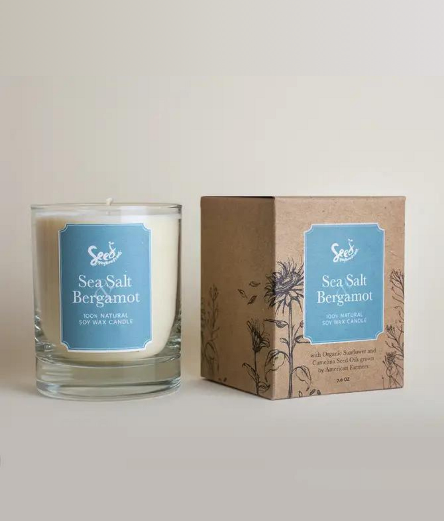 Seed Phytonutrients Sea Salt & Bergamot Candle